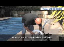 This solar blanket reel system will make covering your above ground swimming pool easier than (purchase part number 54000 to complete the set). Hydrotools Pool Reel With Timer Youtube