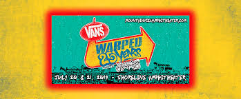 Vans Warped Tour 2 Day Pass Tickets 20th July