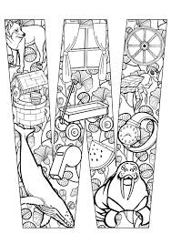 Watermelon for letter w in zoe sesame street coloring page : Letter W Coloring Pages Coloringnori Coloring Pages For Kids