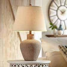 Bentley Brown Leaf Hammered Pot Table Lamp 2g425 Lamps Plus In 2021 Rustic Table Lamps Table Lamp Farmhouse Table Lamps