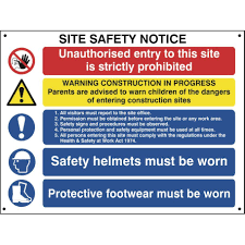 Site Safety Notice For Construction Sites Construction Site Safety Construction Site Site Sign