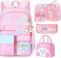 Amazon.com: IHZZ Mochila kawaii, mochila rosa para niñas, mochila para  libros con diseño de arco iris estrellado, bonita mochila para niños,  mochila ...