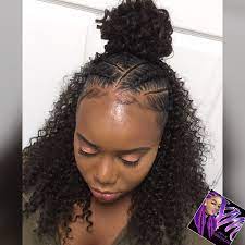 Half Up Half Down Sewin Easyhairstylesforbeginners Braid Half Up Half Down Braided Half Up Half Down Hair Hair Styles