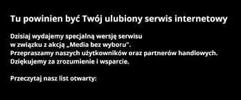 Na dzień przed zapowiadaną debatą w sejmie o lex tvn, komitet obrony demokracji. Strajk Wolnych Mediow W Polsce Przeciwko Podatkowi Od Reklam