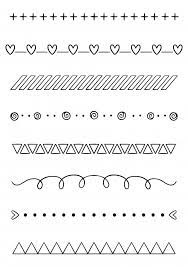 Hay muchas maneras de lograr ambos resultados, así que tómate el tiempo para. Hand Drawn Dividers Libreta De Apuntes Margenes Bonitos Y Faciles Margenes Para Cuadernos Faciles