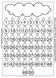 Worksheet Of Number 1 To 50 Printable Worksheets And