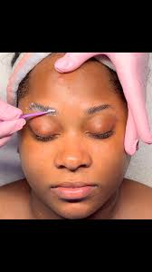 ✨ Brow Lamination Transformation! ✨ Watch as we sculpt, smooth, and lift  for fuller, fluffier brows in minutes! #BrowLamination #BrowGoals  #bonneylakewa