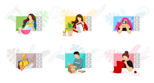 Täglich neue videos aus dem bereich mode. Bloggers Making Food And Beauty Lifestyle Video Content On Screen Social Media Unpacking And Travel Influencer Vloggers Channel Set Online Education And Fashion Streaming Tutorials And Review Vector Royalty Free Cliparts Vectors