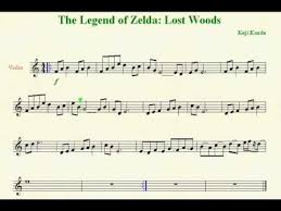 Lost Woods Sheet For Violin Violin Sheet Music Sheet Music Violin Music