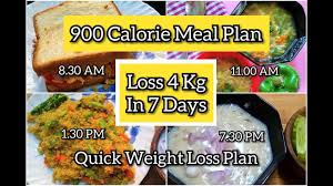 It's important to know the number of calories you need to eat to stay healthy. How To Lose Weight Fast 4kg In 7 Days 900 Calorie Diet Plan Quick Healthy Weight Loss Diet Youtube