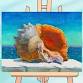Whispers of the Sea Mixed Media Painting