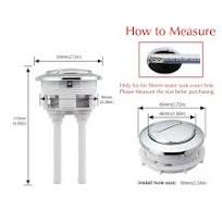 Amazon.com: Owfeel Toilet Tank Button Dual Push Flushing Toilet Button 58mm  Toilet Button Replaced Flush Button with Thread Diameter : Tools & Home ...