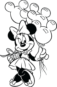Coloring pages help children develop intelligence, imagination and increase creativity. Birthday Minnie Mouse Coloring Pages Novocom Top