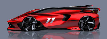Ferrari Sketch On Behance Futuristic Cars Concept Car Design Sports Cars Luxury