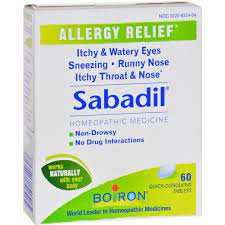 Boiron Sabadil Allergy 60 Tablets Allergy Medicine And Supplements At Www Pickvitamin Com Allergy Relief Homeopathic Medicine Allergy Medicine