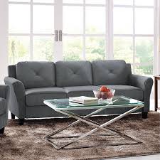 When you add personal items like family pictures or that vase you got from india, it'll make your room. Lifestyle Solutions Taryn Curved Arm Fabric Sofa Black Walmart Com Living Room Leather Cheap Living Rooms Furniture