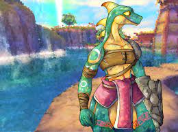 A Lizalfos Out On The Town by Avok -- Fur Affinity [dot] net