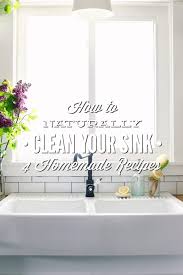 how to naturally clean your sink: 4