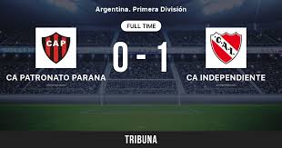 Este lunes se juegan las semifinales de la copa de la liga profesional, donde racing, boca, independiente y colón buscarán su lugar en la gran definición de torneo.los dos partidos, que se jugarán desde las 15 y las 19, respectivamente, serán transmitidos por domingo, donde todos los hinchas podrán participar a través del domingolfan. Ca Patronato Parana Vs Ca Independiente Standings In Argentina Primera Division 02 21 2021
