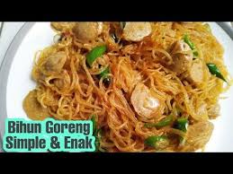 Seasoned with a sweet soy sauce for the perfect flavour. Resep Bihun Goreng Simple Enak Youtube Resep Masakan Masakan Resep