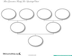 Free Printable Family Tree Template 4 Generations Floss Papers