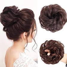 Wedding bun hairstyle is probably the most traditional and timelessly classic style for your wedding. 2 Aisi Beauty 100 Human Hair Scrunchies Curly Messy Hair Bun Extensions Wedding Hair Pieces For Women Kids Hair Updo Donut Chignons Amazon In Beauty