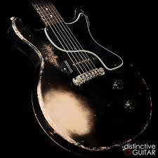Rock N Roll Relics Thunders Doublecut Black Over Shell Pink Guitar Relic Rock N Roll