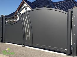 Portail Alu Atlantide Arts Et Portails Steel Gate Design Iron Gate Design Main Gate Design