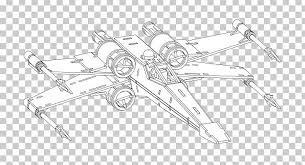 Star wars x wing coloring pages. X Wing Starfighter Star Wars X Wing Miniatures Game Coloring Book Line Art Png Clipart Angle
