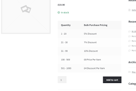 Woocommerce Dynamic Pricing Table Extension Table Extension Woocommerce Pricing Table