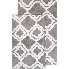 Maybe you would like to learn more about one of these? 2pc Double Quatrefoil Bath Rug Set Gray Chesapeake Target