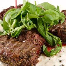 Filet Mignon With Green Peppercorn Cream Sauce Recipe Cooking Risotto Beef Recipes Beef Dishes