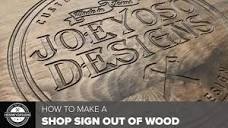 DIY Shop Sign Out of Wood // Woodworking & CNC Work - YouTube