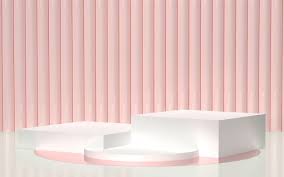 3d Rendering Cylinder Product Display Podium Mockup In 2020 Pink Background Display Poster Template Design