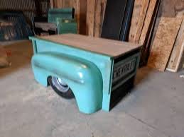 Handmade Truck Desk Mancave Office Decor Garage Furniture Garage Furniture Vintage Truck Bedding Office Decor