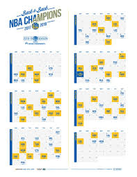 Blue & gold holiday by ron lennon + wellsy. Golden State Warriors On Twitter The 2018 19 Schedule Https T Co Caydhmrptm