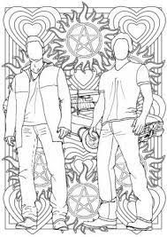 Over the years, in dozens of bloody adventures, they face. Supernatural Colouring For Grown Ups Sam And Dean Etsy In 2021 Supernatural Drawings Coloring Pages Coloring Pages Princess