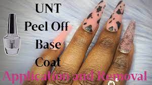 One of the best of its type on the market! Unt Peel Off Base Coat Application And Removal Lazy Girl Method With Builder Gel Pop Off Method Youtube