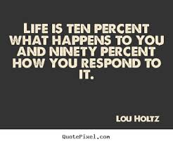 Create Graphic Picture Quotes About Life Life Is Ten Percent What Happens To You And Ninety