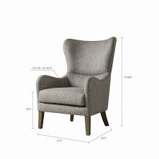 Extra comfortable lounge chair with deep upholstery and diagonal quilted finish to shell. Arianna Swoop Wing Chair Grey By Olliix Nis746399450 Bruce Furniture Flooring