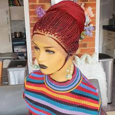 Braided Wig, Skinny Braids 28 Inches. Braidwig, Braidswig. Full Lace Wig.  Updo Style. .