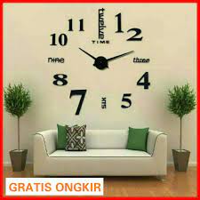 Material dan teksturnya yang unik manampilkan kesan hangat. Jam Dinding Unik Tempel Impor 3d Modern Hiasan Dinding Raksasa Jam Dinding Tempel Ukuran Jumbo Shopee Indonesia