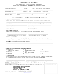 Professor art caplan discusses the elimination of religious exemption to vaccination. Https Www Ok Gov Health2 Documents Imm School Odh 216a Certificate Of Exemption Pdf