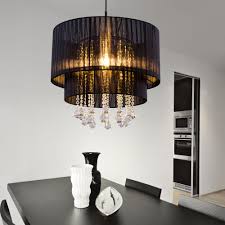 Der hersteller vistosi verarbeitet die kristallglaselemente in handarbeit und verwirklicht das design von angelo mangiarotti. Hangelampe Kristall Wohnzimmerleuchten Hangeleuchten Schlafzimmer Lampen Decke Hangend Garn Schwarz 1x E27 Dxh 40 X 140 Cm Etc Shop