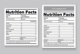 Vector serving, fats and diet calories list for fitness healthy dietary supplement, protein sport. 25 Food Label Templates Free Psd Eps Ai Illustrator Format Download Free Premium Templates