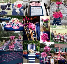 A Navy And Pink Wedding Pink Wedding Theme Navy Pink Weddings Hot Pink Weddings