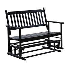 veikous 2 person wooden outdoor patio glider rocking chair swing chair hxy 001 the home depot double rocking chair rocking chair porch outdoor rocking chairs