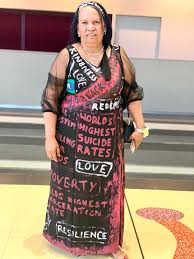 SUICIDE PREVENTION ACTIVIST TURNS HEAD WITH DEADLY DRESS — Ngaarda Media