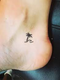 51 Ideas Small Palm Tree Tattoo Beach Simple In 2020 Palm Tree Tattoo Ankle Tree Tattoo Ankle Beach Tattoo