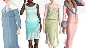 Sunny Cc Finds Thecupthatiscake From Ea Store Jazz Age Aged Clothing Clothes Clothes For Women